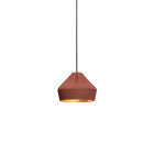 Marset Pleat Box 24 LED Pendant Terracotta Gold