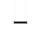 Hollis + Morris Beaufort M2 Horizontal LED Pendant - 26, Black Oak