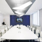 Artemide Architectural Mouette LED Suspension Lifestyle Meeting Room