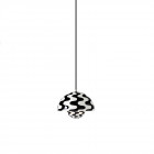 &Tradition Flowerpot VP1 in Black & White Pattern