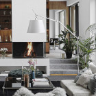 Artemide Tolomeo Mega LED Floor in Living Room