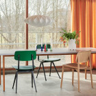 HAY Nelson Saucer Crisscross Bubble Pendant Above Dining Table