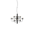 Flos 2097/18 Chandelier - Matte Black / Clear Bulbs