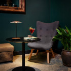 Marset Ginger 20 M Portable Table Lamp on Side Table