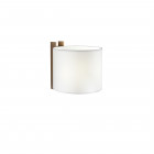 Santa & Cole TMM Corto Wall Light White Parchment Shade with Beech Wood Structure Hard-Wired