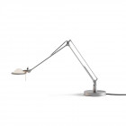 Luceplan Berenice 30 Table Lamp in Aluminium with White Diffuser