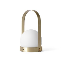 Audo Copenhagen Carrie Portable Outdoor LED Table Lamp Brushed Brass
