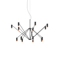 Marset The W LED Suspension Black Terracotta 2