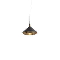 Bert Frank Shear Pendant Antique Brass Black
