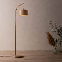 Tom Raffield Stem Floor Light in Living Room