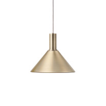 Ferm Living Collect Brass Pendant Cone Low Brass