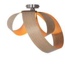 Tom Raffield Flush Ceiling Light Large Oak