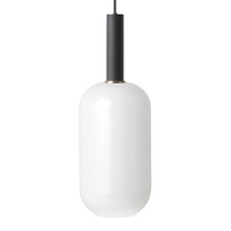 Ferm Living Collect High Socket Pendant Glass Tall Black Opal