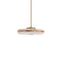 Bert Frank Beran Horizontal LED Pendant Light Large Brushed Brass