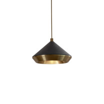 Bert Frank Shear Pendant XL Antique Brass Black