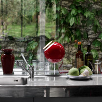 &Tradition Topan VP13 Table Lamp Red in Kitchen