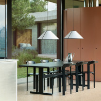 HAY Ava Cone Pendant Light Lifestyle Dining Table 3