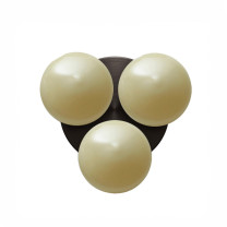 SkLO Dot 3x Wall/Ceiling Light - Light Beige/ Light Beige/ Light Beige/ Dark Oxidised