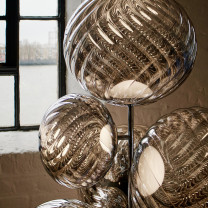 Tom Dixon Whirl Floor Chandelier Silver Details