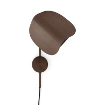 Audo Copenhagen Wing Wall Light Brown Bronzed Aluminium - Angle