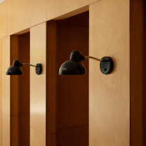 Fritz Hansen Kaiser Idell 6567 Wall Light Black in Pairs