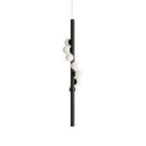 Hollis + Morris Willow Vertical Pendant - Large, Black Oak