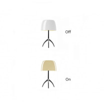 Foscarini Lumiere Table Lamp - Small, Warm White / Black Chrome