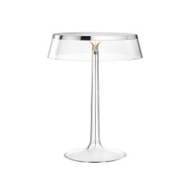 Flos Bon Jour LED Table - Chrome, Transparent Crown