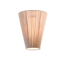 Northern Oslo Wood Floor Lamp Beige Shade
