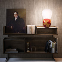 KDLN Hive Table Lamp Red on Shelf