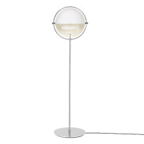 Gubi Multi-Lite Floor Lamp Chrome White