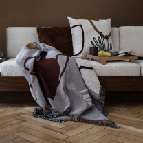 Ferm Living Mirage Cushion Leaf in Living Room