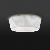 Bover Plafonet Ceiling Light (White Cotton Shade) 