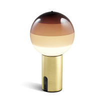 Marset Dipping Light Portable LED Table Lamp Chocolate Brass