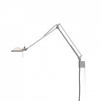 Luceplan Berenice 45 Wall in Aluminium with White Diffuser