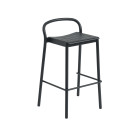 Muuto Linear Steel Bar Stool Large Black