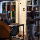 Dark Red Foscarini Chiaroscura LED Floor Lamp