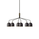 Gubi Howard Chandelier 6 Arms Gunmetal