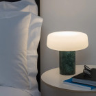 Solid Portable Table Lamp on Bedside Table
