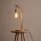 Tom Raffield Mooring Table Lamp Oak on Desk