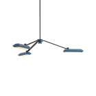 Bert Frank Rinato LED Chandelier 3 Dark Bronze Blue
