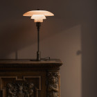 Louis Poulsen PH 3/2 Dusty Terracotta Limited Edition Table Lamp Lifestyle Cabinet