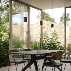 Case Solid Cylinder Pendant Over table