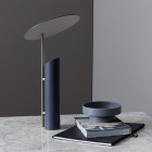 Verpan Reflect Table Lamp Grey on Desk
