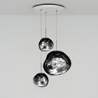 Tom Dixon Melt Cluster Pendants - Trio Silver 