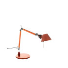 Artemide Tolomeo Micro Table Lamp Round Anodised Orange
