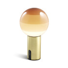 Marset Dipping Light Portable LED Table Lamp Cream Brass