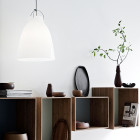 Fritz Hansen Caravaggio Opal Glass Pendant Lifestyle Shelves