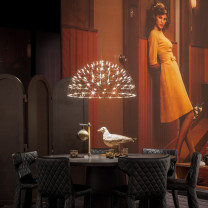 Moooi Raimond II Dome LED Pendant Above Table