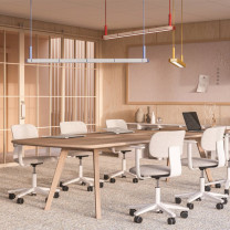 Zero Sprinkle Linear LED Suspension Light Lifestyle Meeting Room